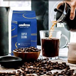单件免邮，Lavazza 乐维萨 超级克丽玛意式咖啡 咖啡豆 1kg  
