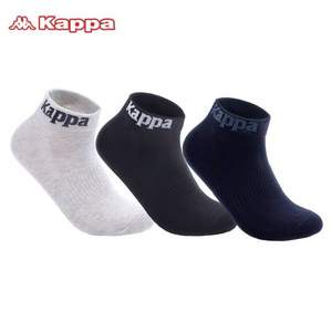 Kappa 卡帕  KP8W14 男女款休閑運動襪3雙