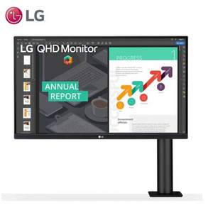 LG 乐金 27QN880-B 27英寸IPS显示器 （2K、75Hz、HDR10、60W Type-C供电）