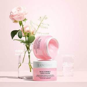 Lanc?me 蘭蔻  ROSE SORBET 新款玫瑰沁爽鎮(zhèn)定面膜50ml