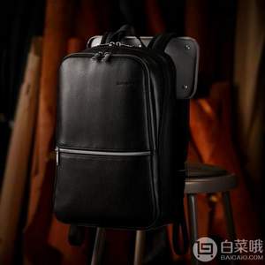 Samsonite 新秀麗 Classic 經(jīng)典多功能真皮電腦雙肩包126036