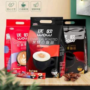 WOW 沃歐 炭燒白咖啡粉16g*100條