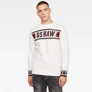 2020春夏新品，G-Star Raw Gsraw 男士圓領(lǐng)提花針織衛(wèi)衣D16087