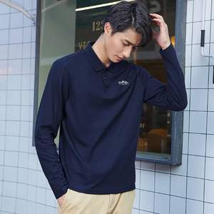 2020秋季新品，Camel 骆驼 男士简约纯色长袖Polo衫 T0W286916