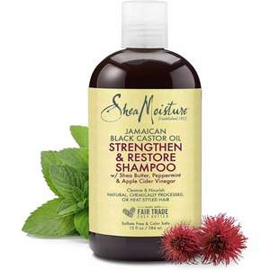 Shea Moisture 牙买加蓖麻油 强韧修护洗发水 384ml 