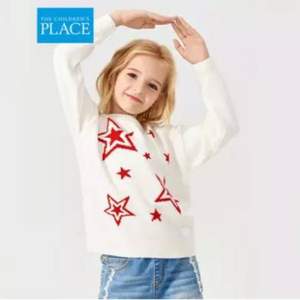 北美童装TOP品牌，The Children's Place 2020新款女童甜美百搭毛衣套头针织衫 2款