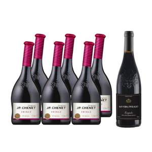 J.P.CHENET 香奈 西拉干紅葡萄酒 750ml*6支裝 送法國圣威迪亞朗格多克*1瓶