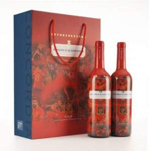 LAGUNILLA 拉古尼拉 干红葡萄酒 西班牙国家队纪念款红酒 750ml*2支 +凑单品