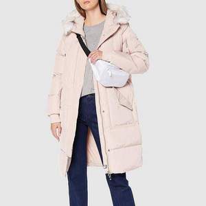 庫存淺！Superdry 極度干燥 Luxe 女士毛領(lǐng)連帽長款羽絨服