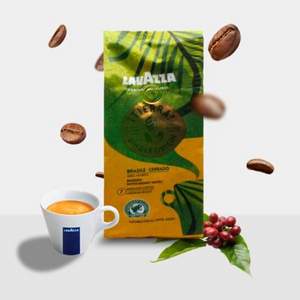 意大利进口，雨林联盟认证 LAVAZZA 大地系列巴西风味咖啡粉180g*2袋