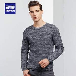 Romon 羅蒙 男士時尚條紋撞色修身羊毛衫 四色