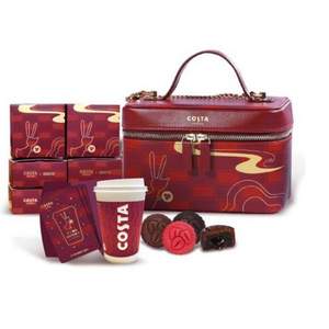 COSTA 咖世家 X HERSHEY'S 好時(shí) 聯(lián)名款流心月餅禮盒354g（含3張咖啡兌換券） +湊單品