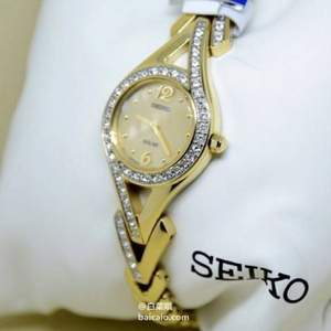 SEIKO 精工 SUP176 光动能施华洛世奇女士腕表