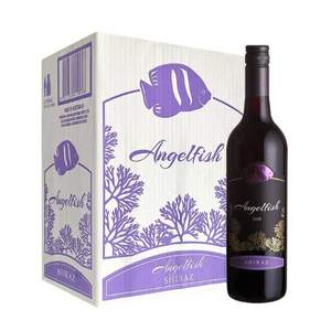 澳大利亚进口，Angelfish 天使鱼 签名版西拉红葡萄酒 750ml*6瓶整箱