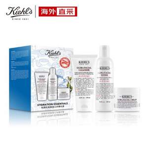 Kiehl's 科颜氏 高保湿三步骤套装礼盒（面霜125ml+爽肤水250ml+洁面啫喱150ml）