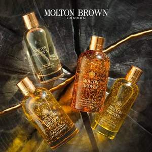 海外人氣暢銷款，Molton Brown 摩頓布朗 烏木沉香金箔沐浴露300ml