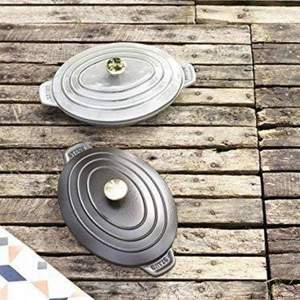Staub 琺寶 橢圓形琺瑯鑄鐵鍋燉鍋23cm 