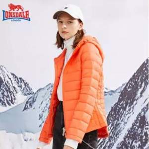 lonsdale 龍獅戴爾 女款輕薄修身連帽90%羽絨服 4色
