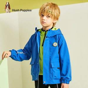 Hush Puppies 暇步士 男女童中大童薄款风衣外套（105~170cm）多色