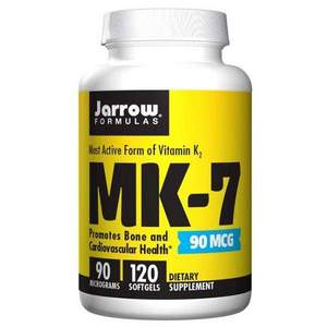 增强骨骼健康，Jarrow Formulas 杰诺 维生素K2/MK-7软胶囊90mcg*120粒