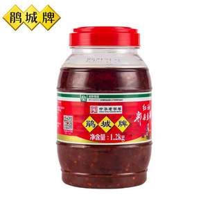 中華老字號，四川特產 鵑城牌 郫縣紅油豆瓣醬1200g 