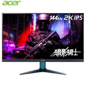 acer 宏碁 VG271U 27英寸 IPS显示器 （2560×1440、95% DCI-P3、144Hz、FreeSync）