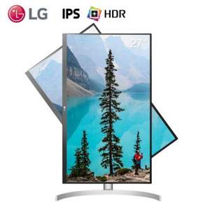 0点开始，LG 27UL550 27英寸4K液晶显示器（4K、98%sRGB、HDR10、FreeSync）