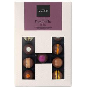 英国高端巧克力品牌，Hotel Chocolat H-BOX 酒心酒味松露巧克力礼盒 150g
