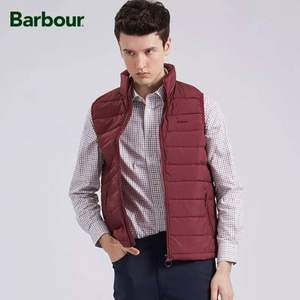 1.5折，英国皇室御用品牌 Barbour 巴伯尔 男士纯色立领羽绒背心