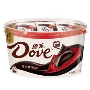 Dove 德芙 香濃黑巧克力 252g