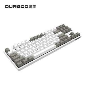 双11预售， DURGOD 杜伽 K320 机械键盘 104键 Cherry银轴