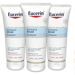 <span>白菜！</span>Eucerin 優(yōu)色林 去紅血絲修護(hù)潔面乳200ml*3支裝