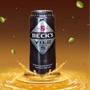 Becks 贝克韦尔 英国进口啤酒 440ml*24听 *2件