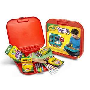 单件免邮，Crayola 绘儿乐 Create & Carry 二合一便携式手提绘画工具箱
