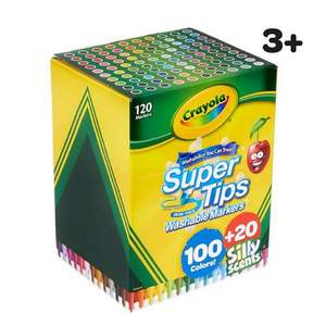 Crayola 绘儿乐 Super Tips 可水洗水彩笔套装 120支