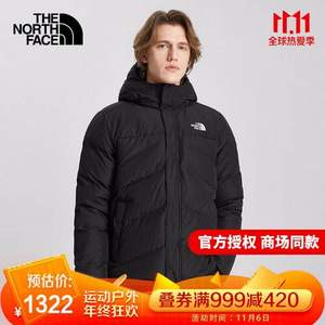 2020新款，The North Face 北面 男士700蓬防风防泼水羽绒服 4NEN