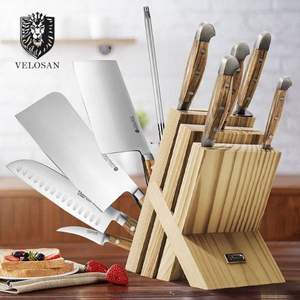 持平雙11，Velosan 韋諾森 DE0101 橄欖木不銹鋼刀具組合6件套
