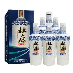雙11預告，杜康 50°老窖酒 藍花瓷尊享版白酒500mL*6瓶