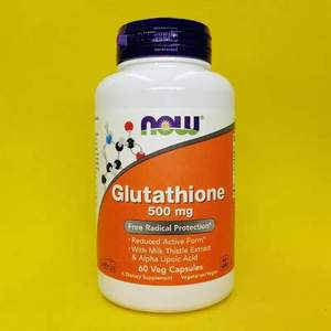 Now Foods 诺奥 Glutathione 谷胱甘肽素食胶囊(含水飞蓟+硫辛酸)500mg*60粒