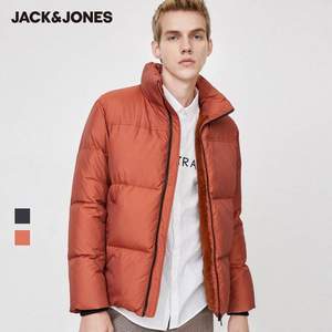 JackJones 杰克瓊斯 男式個(gè)性短款立領(lǐng)羽絨服 219412507