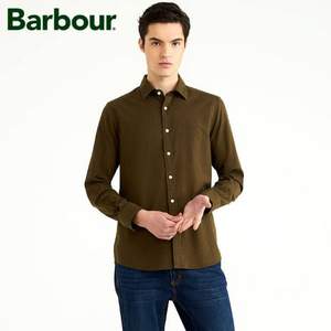 英国皇室御用品牌，Barbour 巴伯尔 简约纯色休闲合身版长袖衬衫 BW19WH005M