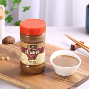 中華老字號(hào)，六必居 純芝麻醬300g*2瓶 
