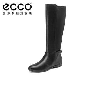 2020秋冬新款，ECCO 爱步 Touch 15触感系列 女士牛皮长筒靴骑士靴261903