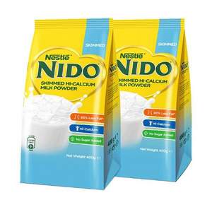 雀巢 NIDO 脱脂高钙奶粉 400g*2袋 ​​​​