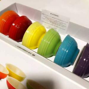 Le Creuset 酷彩 新彩虹系列 炻瓷米饭碗6件套
