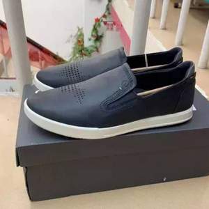 ECCO 愛步 Collin 2.0 科林系列 男式真皮一腳蹬板鞋 536294