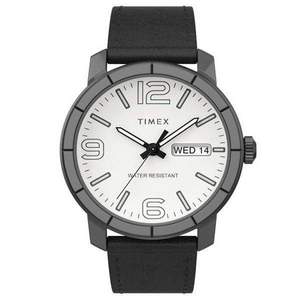 Timex 天美時 Mod 44系列 男士真皮表帶手表TW2U30400