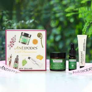 低過海淘！Antipodes 安媞珀 臻愛長效保濕精華套裝（日霜60ml+精華10ml+晚霜15ml）