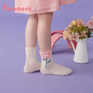Caramella 秋冬新款加厚純棉兒童中筒襪6雙