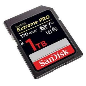 SanDisk 至尊超极速 1TB V30 4K SDXC存储卡（170MB/s） 